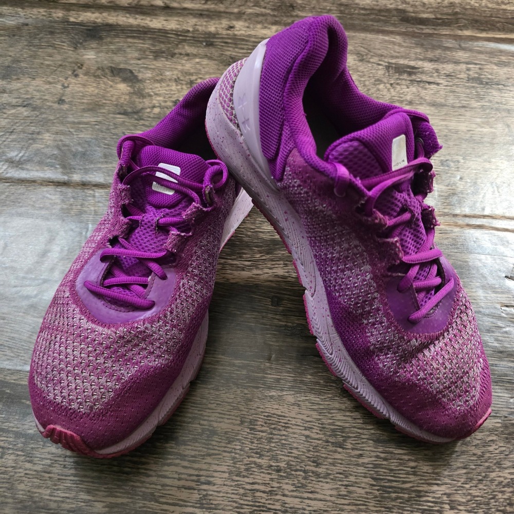 UNDER ARMOUR HOVR Sonic 6 Running Shoes Womens 12 Purple Excellent 3026141-501‎